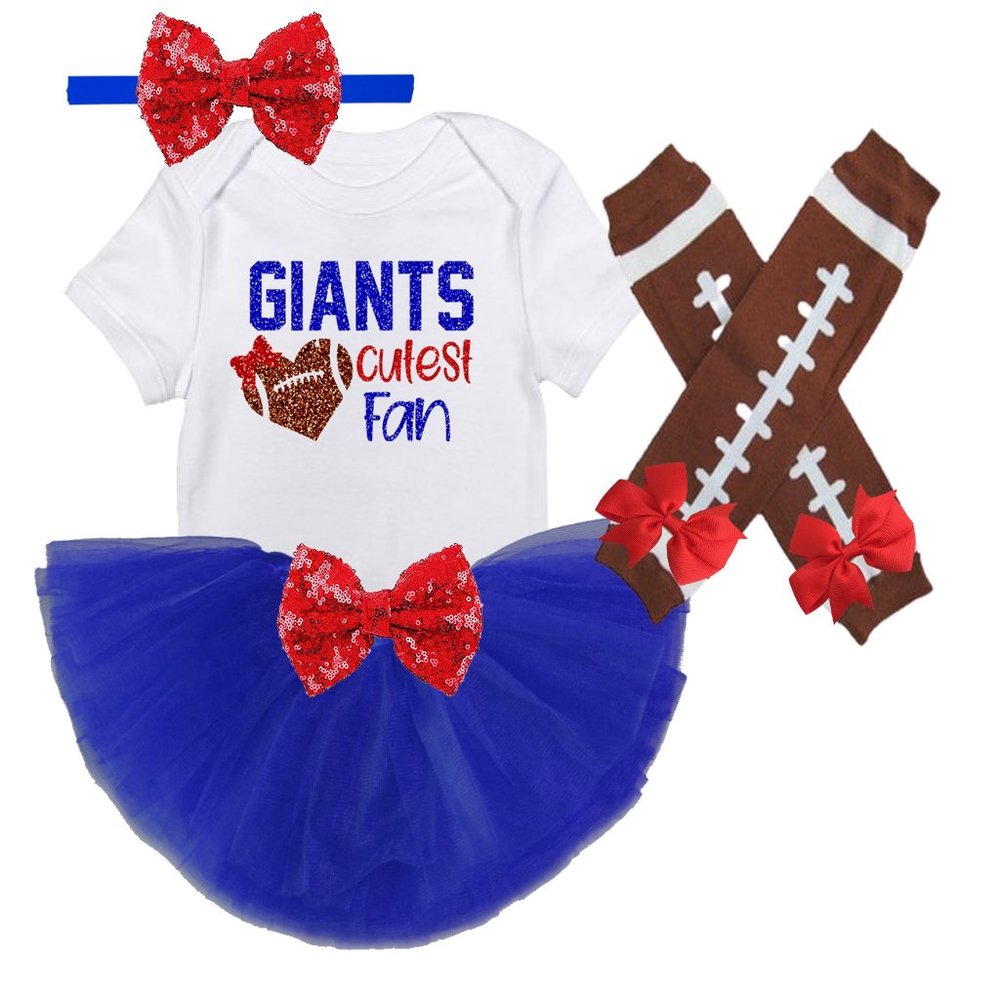 New York Giants baby girl outfit, Giants girls shirt , game day outfit , tutu